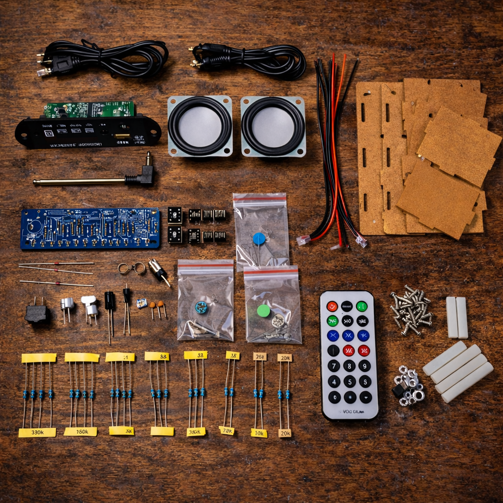 ElektroRadio™ – Zestaw DIY Radia Bluetooth do Samodzielnego Montażu