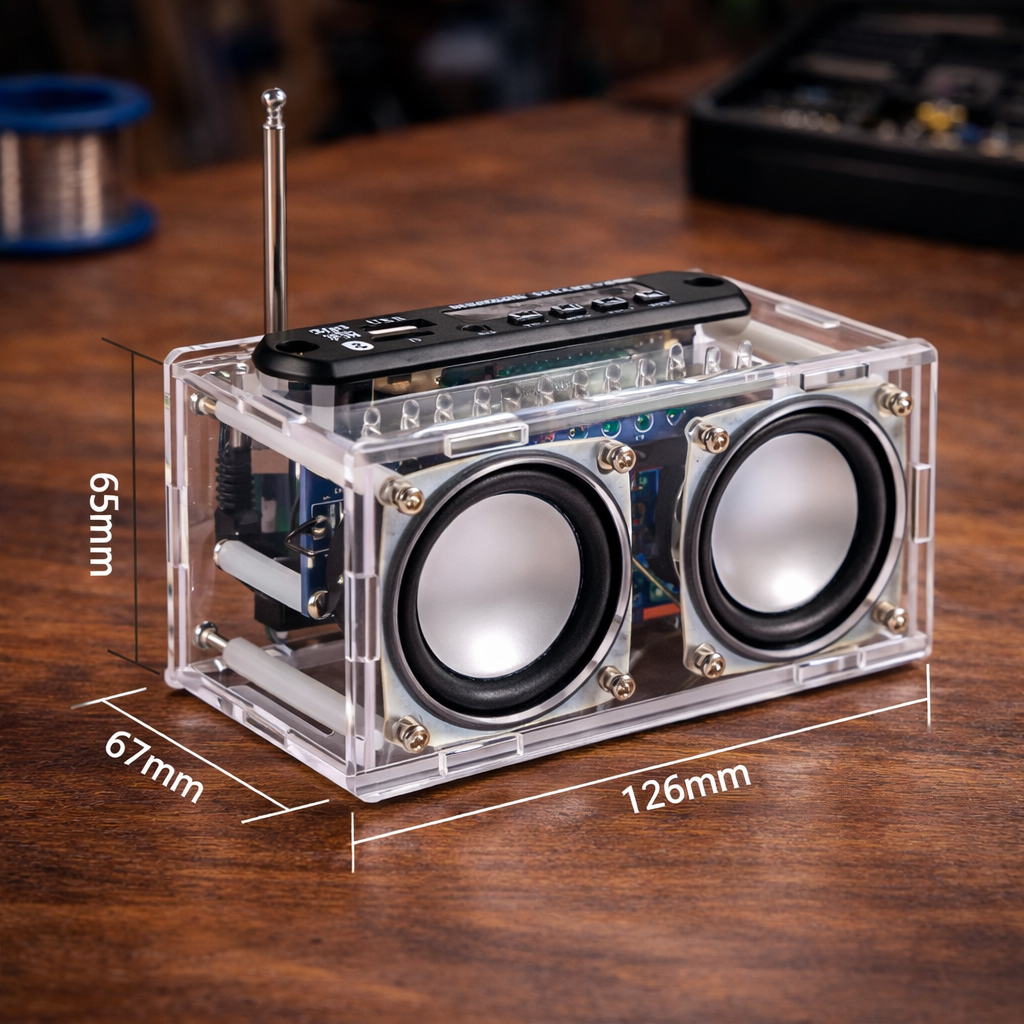 ElektroRadio™ – Zestaw DIY Radia Bluetooth do Samodzielnego Montażu