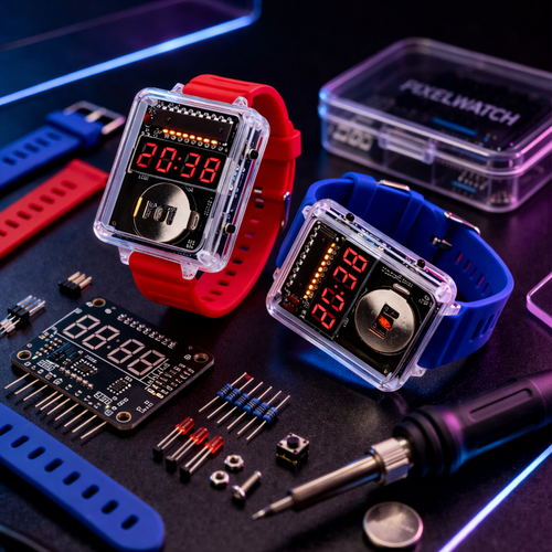 PixelWatch™ – Zbuduj własny zegarek LED DIY