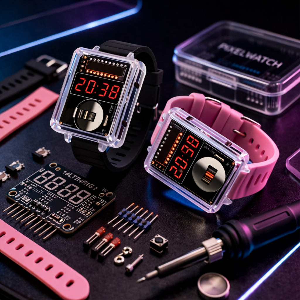 PixelWatch™ – Zbuduj własny zegarek LED DIY