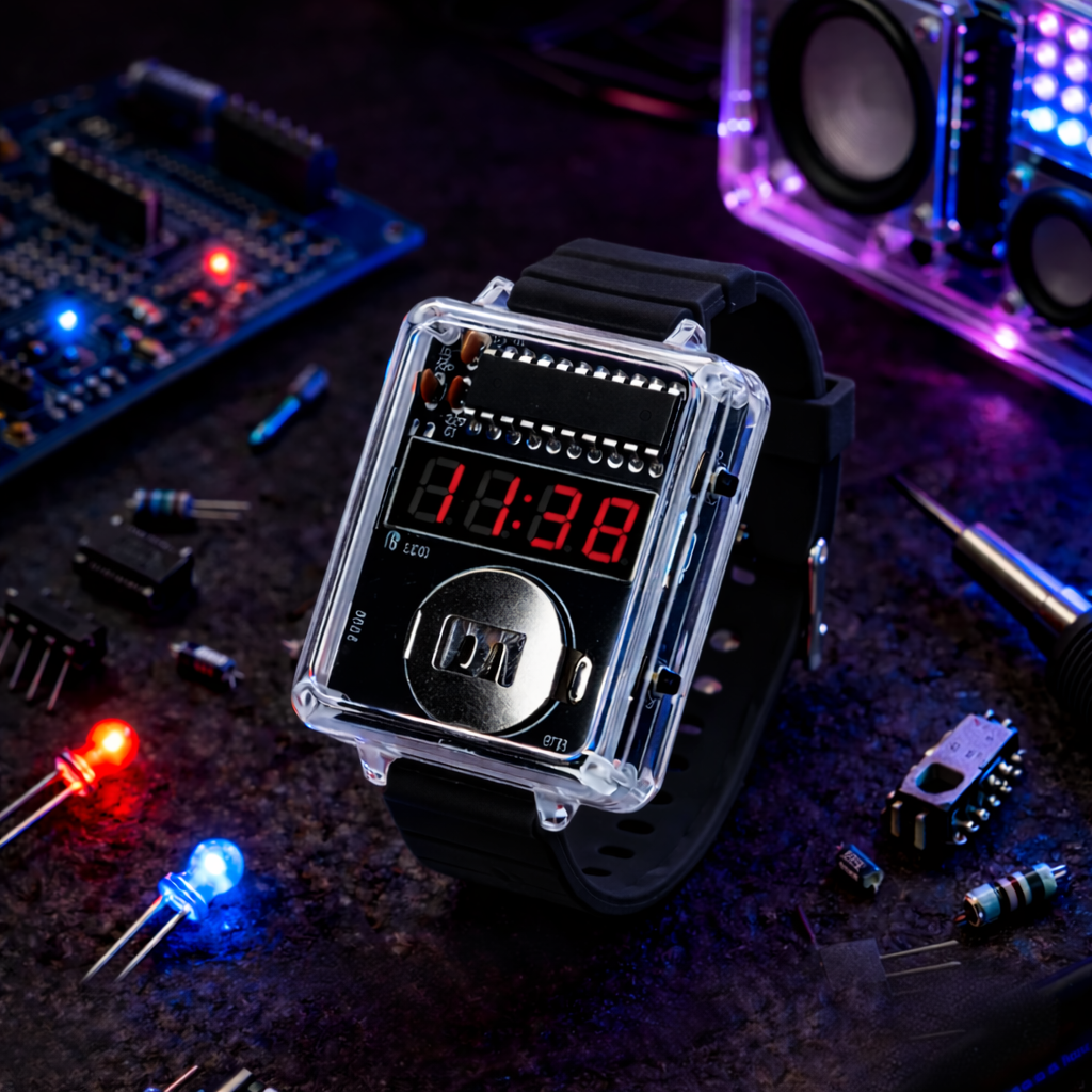PixelWatch™ – Zbuduj własny zegarek LED DIY