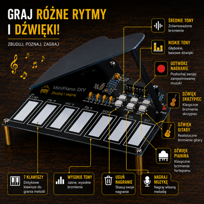 MiniPiano DIY – Zbuduj i zagraj na własnym instrumencie
